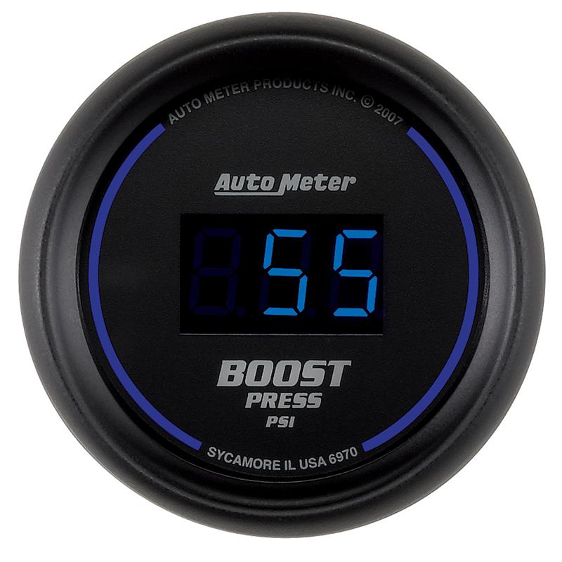 Autometer Cobalt Digital 52mm Digital 5-60 PSI Boost Gauge - 6970