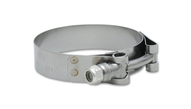 Vibrant SS T-Bolt Clamps Pack of 2 Size Range: 3.50in to 3.80in O.D. For use w/ 3.25in I.D. coupling - 2803