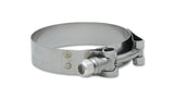 Vibrant SS T-Bolt Clamps Pack of 2 Size Range: 1.49in to 1.84in O.D. For use w/ 1.25in I.D. coupling - 2788