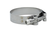 Vibrant SS T-Bolt Clamps Pack of 2 Size Range: 1.49in to 1.84in O.D. For use w/ 1.25in I.D. coupling - 2788