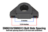 BMR Universal 1.375in Billet Aluminum Sway Bar Mount Mount (Delrin) - Black - SMK013