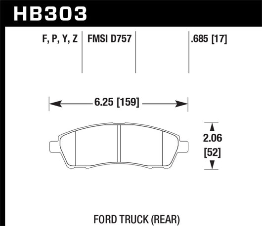 Hawk Super Duty Street Brake Pads - HB303P.685