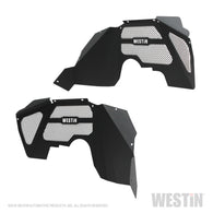 Westin 07-18 Jeep Wrangler JK Inner Fenders - Front - Textured Black - 62-11005