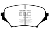 EBC 06-15 Mazda Miata MX5 2.0 Ultimax2 Front Brake Pads - UD1179