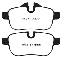 EBC 09+ BMW Z4 3.0 (E89) Redstuff Rear Brake Pads - DP32046C