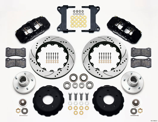 Wilwood AERO6 Front Hub Kit 14.00 Drilled Chevy C-10 60-87 CPP Drop Spindle - 140-13692-D