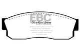 EBC 83-86 Nissan Pulsar 1.5 Turbo Greenstuff Front Brake Pads - DP2452