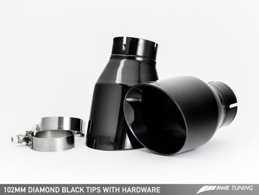 AWE Tuning Audi C7.5 A6 3.0T Touring Edition Exhaust - Quad Outlet Diamond Black Tips - 3015-43076