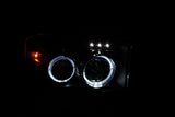 ANZO 2002-2005 Dodge Ram 1500 Projector Headlights w/ Halo Black G2 - 111198