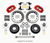Wilwood Narrow Superlite 6R Front Hub Kit 12.88in Drill Red 82-92 Camaro//Firebird - 140-15278-DR
