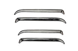 AVS 07-18 Jeep Wrangler Ventshade Front & Rear Window Deflectors 4pc - Chrome - 14918
