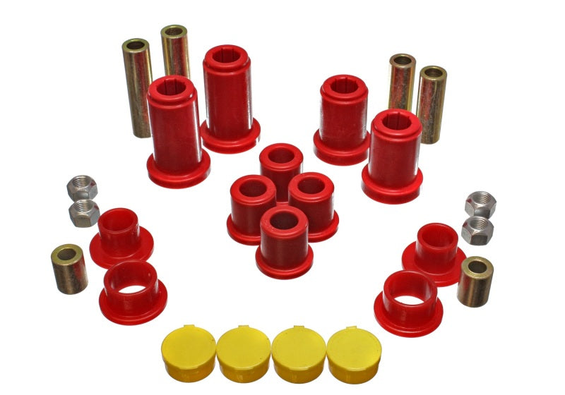 Energy Suspension 99-07 General Motors (Various) Red Front End Control Arm Bushing Set - 3.3190R