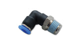 Vibrant Male Elbow Pneumatic Vacuum Fitting (1/8in NPT Thread) - for use with 1/4in (6mm) OD tubing - 2667