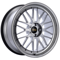 BBS LM 20x9.5 5x114.3 ET40 CB66 Diamond Silver Center Diamond Cut Lip Wheel - LM238DSPK