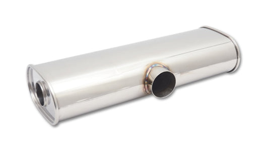 Vibrant StreetPower Oval Muff 6inx10inx24in long body 3in IDxdual 2.5in out Side in Split Dual outs - 10632