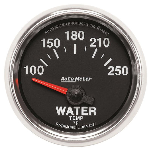 Autometer GS 52mm 100-250 Deg F Short Sweep Electronic Water Temperature Gauge - 3837