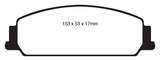 EBC 08-10 Pontiac G8 3.6 Redstuff Front Brake Pads - DP31833C