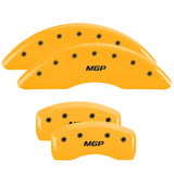 MGP 4 Caliper Covers Engraved Front & Rear MGP Yellow finish black ch - 47003SMGPYL