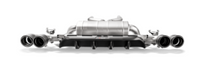 Akrapovic 18+ BMW M5 (F90) Rear Carbon Fiber Diffuser - Matte w/ Gray Akrapovic Logo - DI-BM/CA/5/M/RS