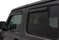 AVS 2018 Jeep Wrangler Unlimited (4-Door) Ventvisor In-Channel Window Deflectors 4pc - Smoke - 194811