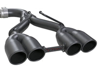 aFe Rebel Series 2.5in. 304 SS C/B Exhaust System 2018 Jeep Wrangler (JL) V6-3.6L - Black Tip - 49-38071-B