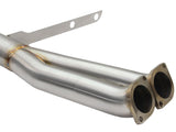 aFe MACHForce XP SS-304 Black Tip 3.0in-2.5in Dia Cat Back Exhaust 11-13 BMW 335i (E90/E92) 3.0L - 49-36328-B