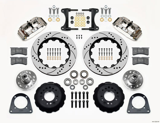 Wilwood Narrow Superlite 6R Front Hub Kit 14.00in Drill Pol TCI-IFS 71-78 (Pinto Based) - 140-13225-DP