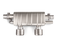 Akrapovic 16-17 Porsche 911 Carrera S/4/4S/GTS (991.2) Slip-On Line (Titanium) w/ Titanium Tips - S-PO/TI/5H