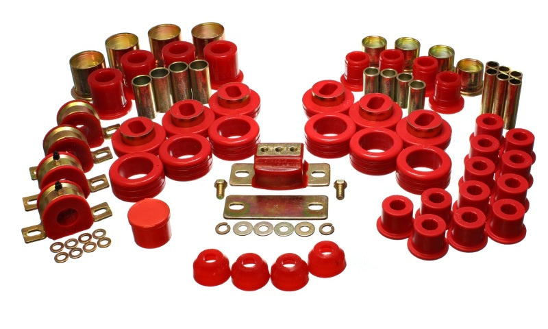 Energy Suspension 81-87 Chevy/GMC 2WD 1/2 Ton PickUp Red Hyper-flex Master Bushing Set - 3.18108R