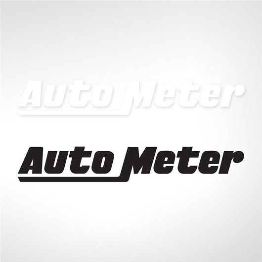 Autometer Accessories Window Decals 8in White inCorporatein (Set of 2) - 0213