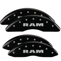 MGP 4 Caliper Covers Engraved Front & Rear MGP Black finish silver ch - 51001SMGPBK