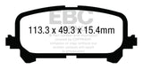 EBC 14+ Acura MDX 3.5 Yellowstuff Rear Brake Pads - DP43025R
