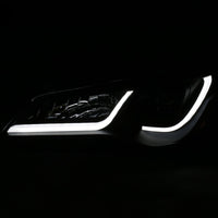 ANZO Projector Headlights With Plank Style Design Black w/Amber 15-16 Toyota Camry (4DR) - 121518
