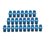 Russell Performance -8 AN to 3/8in NPT Straight Flare to Pipe (Blue) (25 pcs.) - 660488