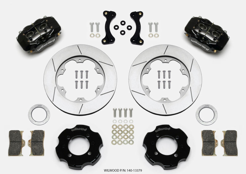 Wilwood Forged Dynalite Front Hat Kit 11.00in GT Rotor 95-05 Miata - 140-13379