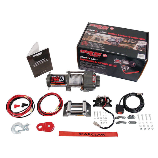 Extreme Max 5600.3072 Bear Claw ATV / UTV Deluxe Winch Package - 3100 lb