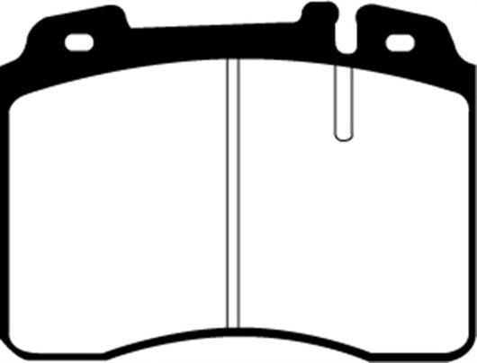 EBC 92-96 Ferrari 512TR 5.0 Redstuff Front Brake Pads - DP3927C