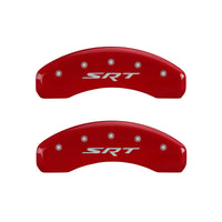 MGP 4 Caliper Covers Engraved Front & Rear Style 1/Chrysler Wing Black finish silver ch - 32009SCW1BK