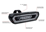 Rigid Industries Chase Tail Light Kit w/ Mounting Bracket - Amber - 90122