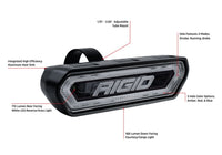 Rigid Industries Chase Tail Light Kit w/ Mounting Bracket - Amber - 90122