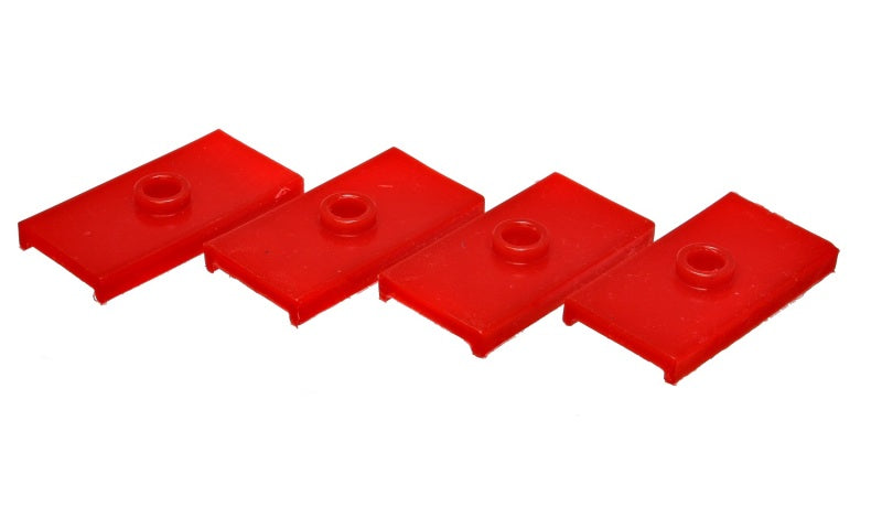 Energy Suspension 62-80 MG MGB Red Rear Leaf Spring Pad Set - 10.6102R