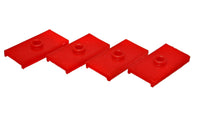 Energy Suspension 62-80 MG MGB Red Rear Leaf Spring Pad Set - 10.6102R