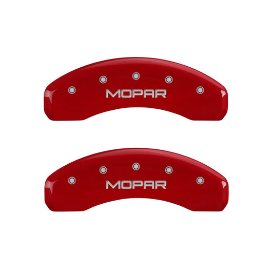MGP 4 Caliper Covers Engraved Front & Rear MOPAR Yellow finish black ch - 42007SMOPYL