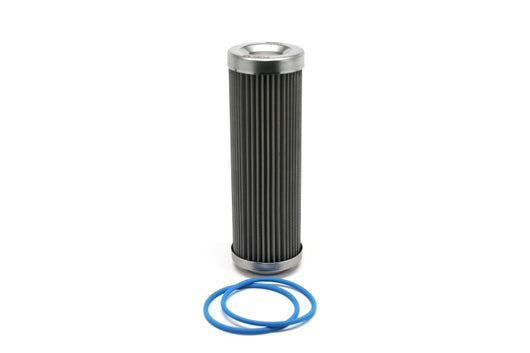 Fuelab 75 Micron Stainless Replacement Element - 5in w/2 O-Rings & Instructions - 71807