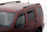 AVS 08-14 Jeep Liberty Ventvisor In-Channel Front & Rear Window Deflectors 4pc - Smoke - 194964