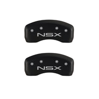 MGP 4 Caliper Covers Engraved Front Acura Engraved Rear NSX Red finish silver ch - 39008SNSXRD