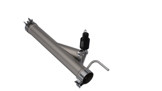 QTP 09-18 Ram 1500 3in 304SS Aggressor Cutout Mid Pipe - 520009
