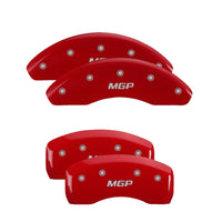 MGP 4 Caliper Covers Engraved Front & Rear MGP Red finish silver ch - 26148SMGPRD