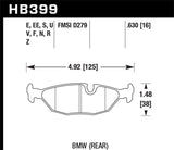 84-4/91 BMW 325 (E30) DTC-50 Race Rear Brake Pads - HB399V.630