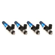 Injector Dynamics ID1050X Injectors 11mm (Blue) Adaptor Tops Denso Lower (Set of 4) - 1050.60.11.D.4